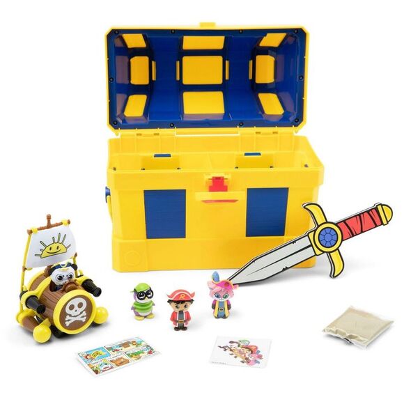Open Box - Ryan's World -  Micro Chest 4 Figures Vehi Yellow - Picture 2 of 6